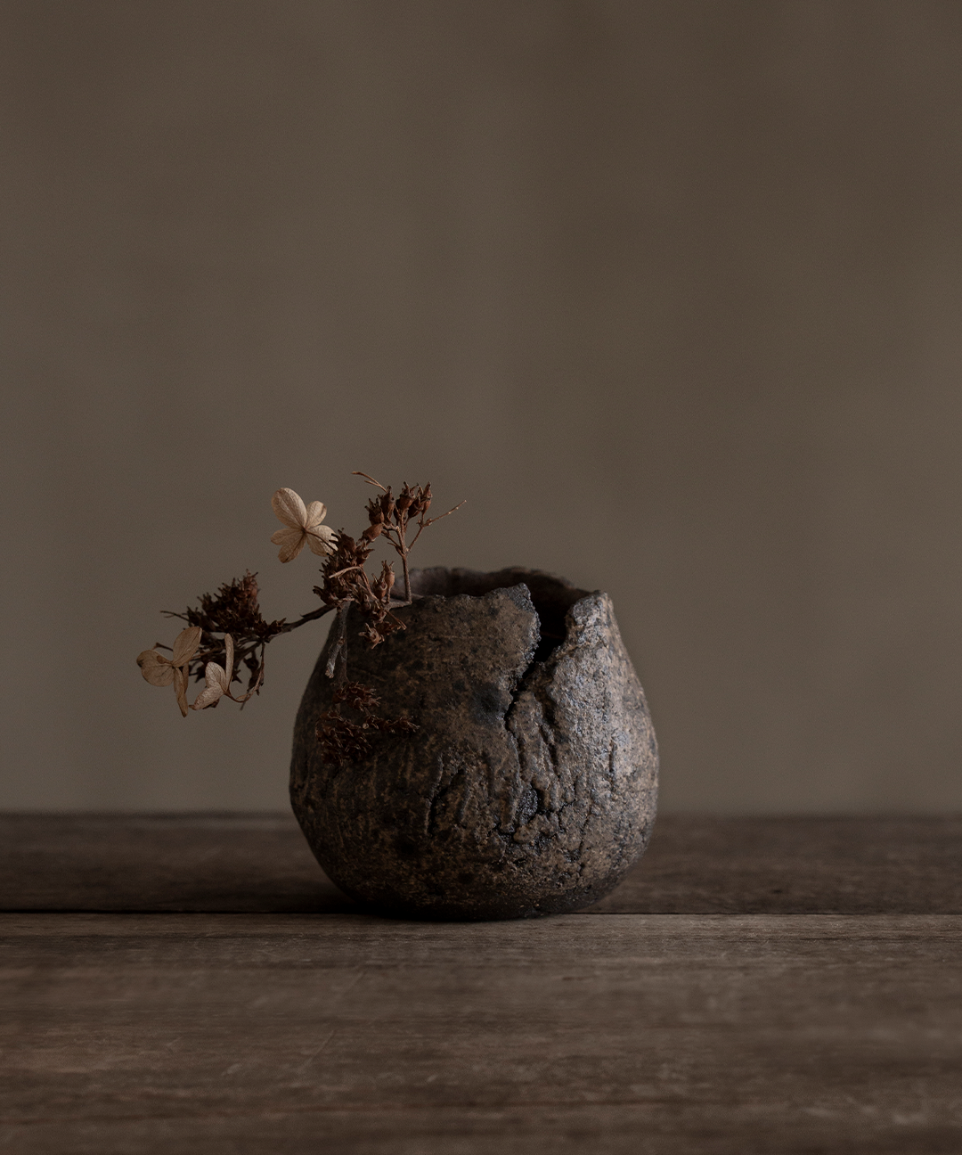 Cracked Wabi Sabi Bud Vase II