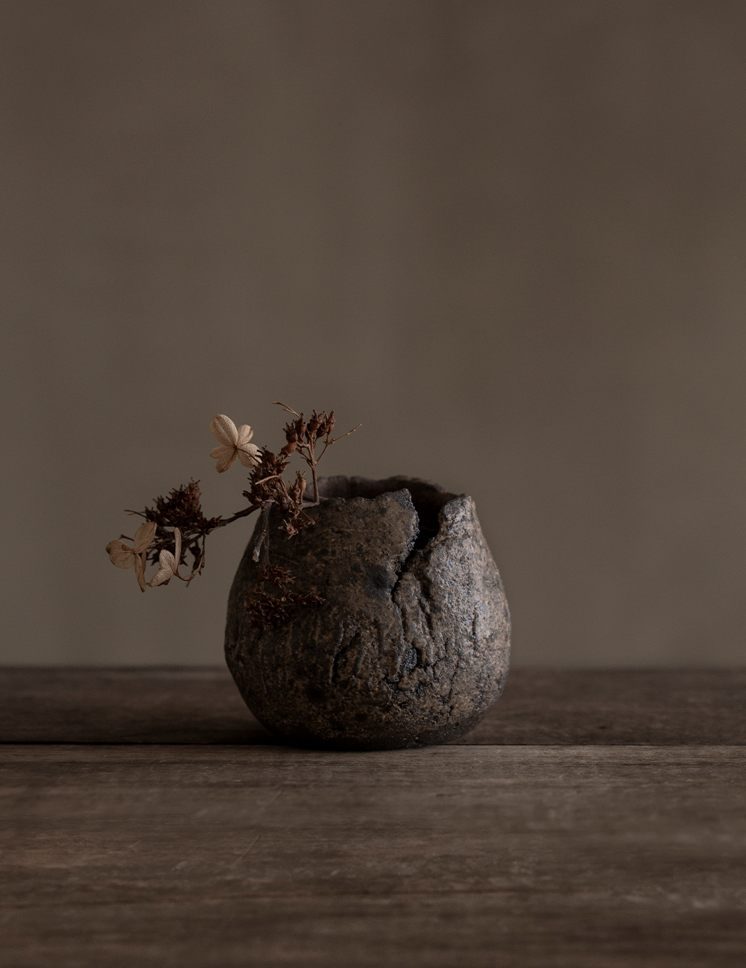 Cracked Wabi Sabi Bud Vase II