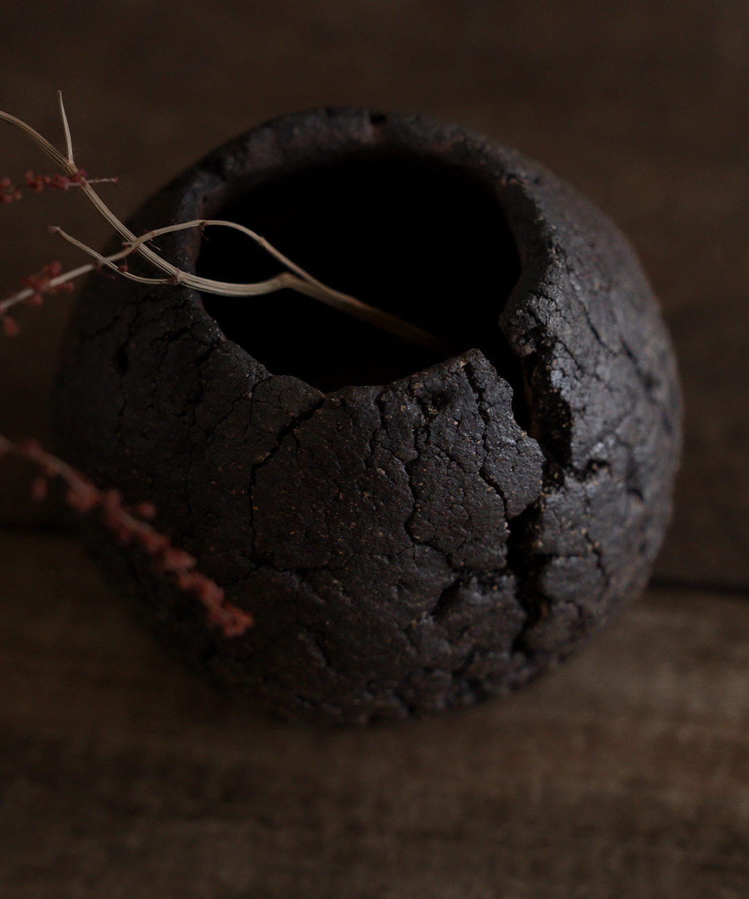 Cracked Wabi Sabi Bud Vase I