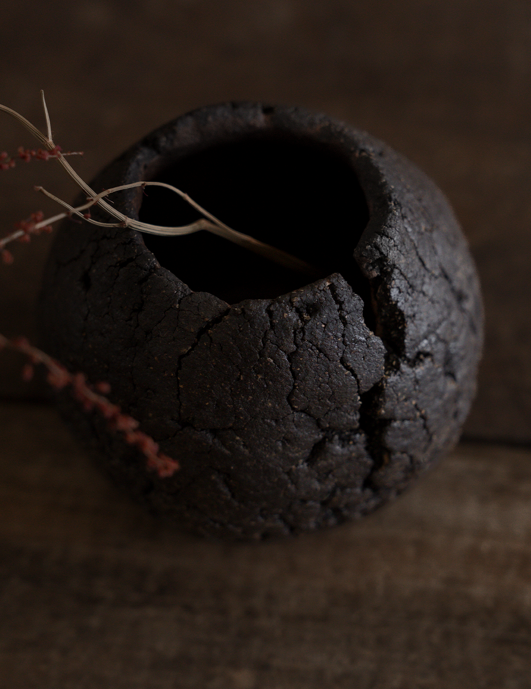 Cracked Wabi Sabi Bud Vase I